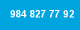 984 827 77 92 984 827 77 92